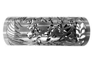 Un tubo lavorato al laser da TLT seguendo una lavorazione standard